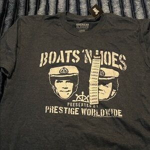 American Classics Black Graphic Tee - Boats N' Hoes
